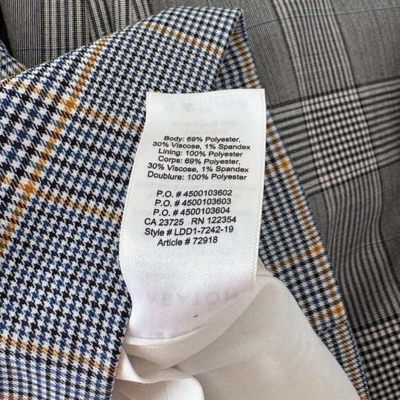 Aritzia Babaton Plaid Houndstooth Hopper Mini Skirt in Cairo Gold Size 2 - Picture 6 of 6